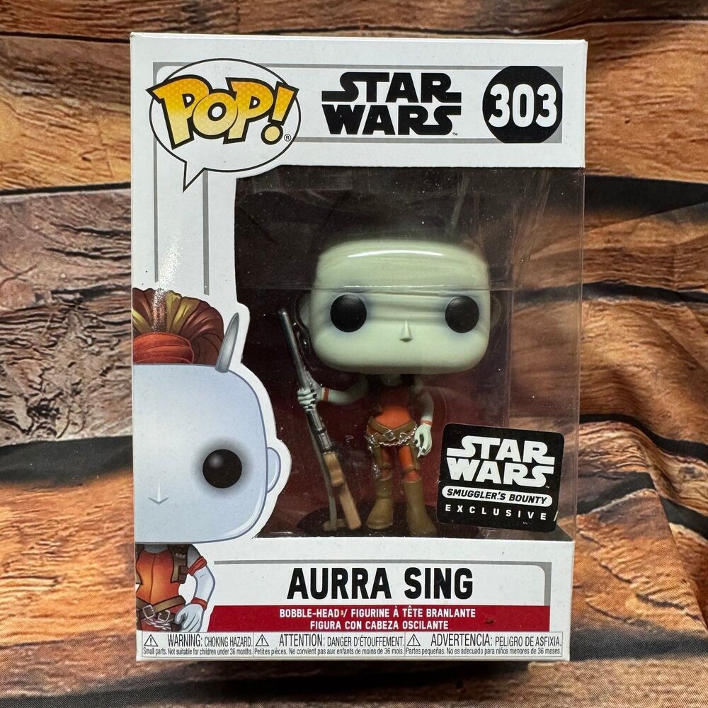 Funko Pop Star Wars Aurra Sing 303 Smuggler's Bounty Exclusive Bobble-Head